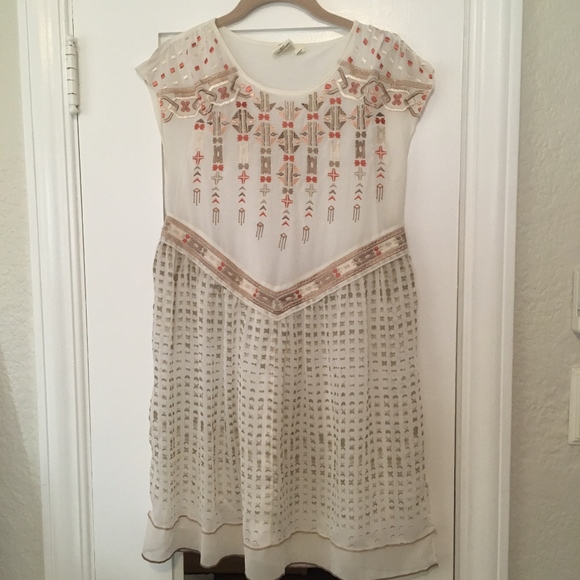 Anthropologie One September Calliope Embroidered Dress Sz XS - Picture 8 of 16